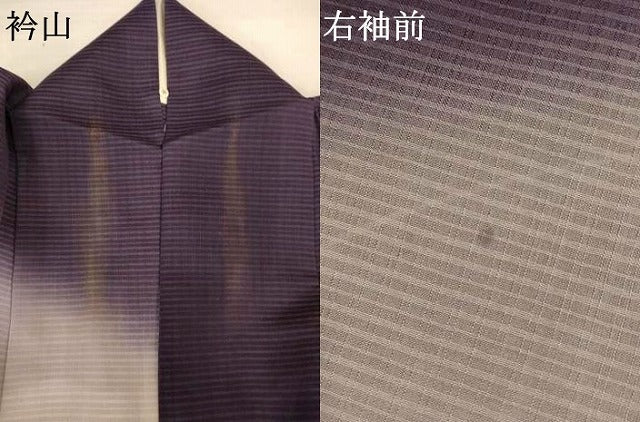 平和屋着物＊夏物　本場縞大島紬　夏大島　訪問着　カラー　暈し染め　まるやま扱い　証紙付き　寿紬工房　正絹　逸品　AABJ3359jd