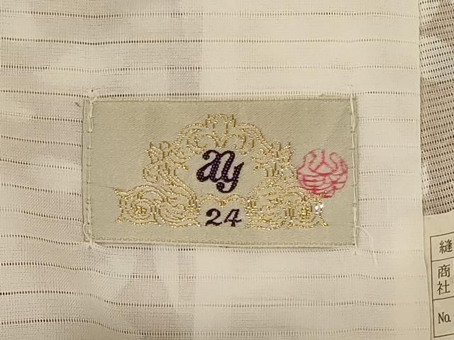 平和屋着物＊夏物　小紋　絽　花づくし　洗える着物　AABJ3361jd