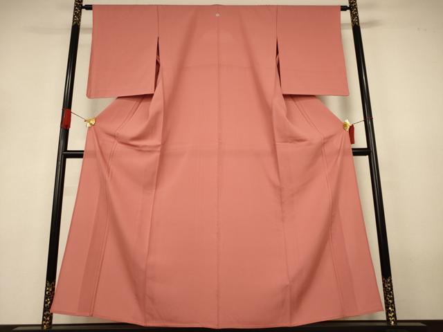 平和屋着物＊夏物　色無地　絽　東雲色　正絹　逸品　AABJ3362jd