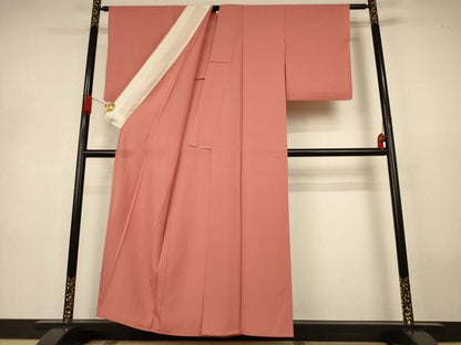平和屋着物＊夏物　色無地　絽　東雲色　正絹　逸品　AABJ3362jd