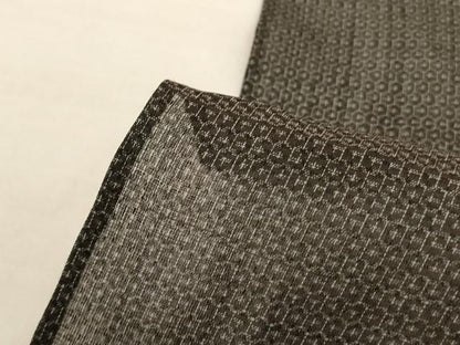 平和屋着物＊夏物　石川県指定無形文化財　能登上布　本麻手織上布　男性　80亀甲　総詰め　麻　逸品　未使用　AABJ3364jd