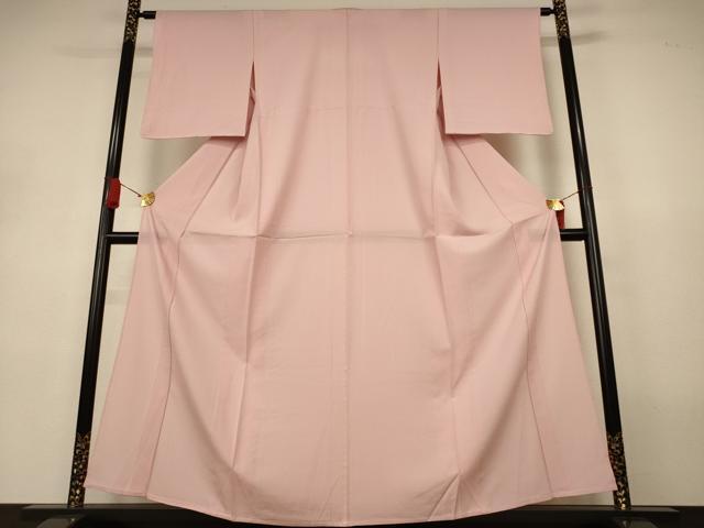 平和屋着物＊夏物　色無地　絽　洗柿色　正絹　逸品　AABJ3365jd