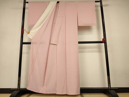 平和屋着物＊夏物　色無地　絽　洗柿色　正絹　逸品　AABJ3365jd