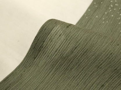 平和屋着物＊夏物　訪問着　紗紬　刺繍　立波舞鳥文　金糸　正絹　逸品　AABJ3368jd