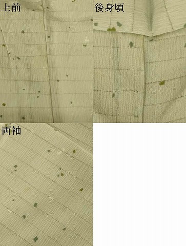 平和屋着物＊夏物　小紋　絽縮緬　霞文　洗える着物　AABJ3371jd