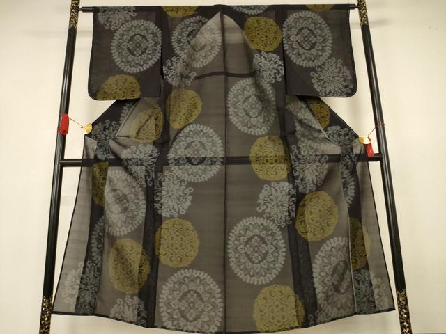 平和屋着物＊夏物　本場大島紬　夏大島　正倉院花文　正絹　逸品　未使用　AABJ3372jd