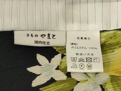 平和屋着物＊夏物　小紋　成り物　やまと　洗える着物　AABJ3373jd