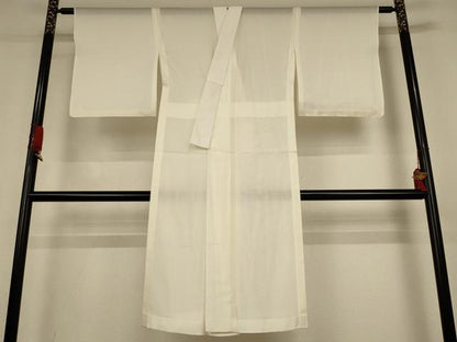 平和屋着物＊夏物　長襦袢　絽　鳥の子色　正絹　逸品　AABJ3381jd