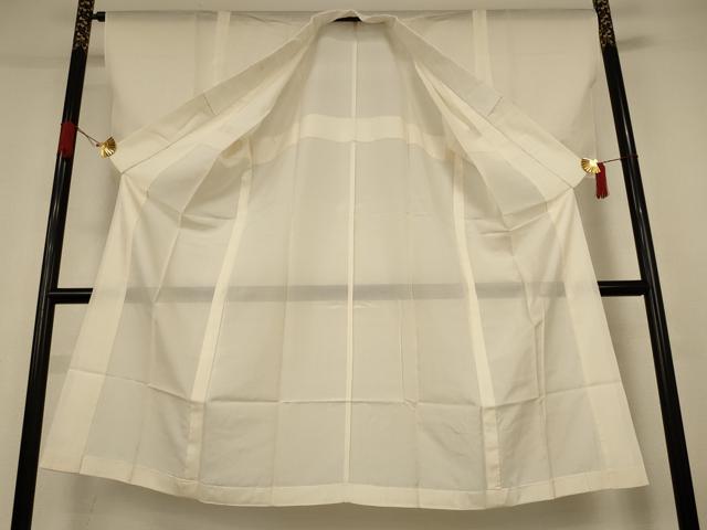 平和屋着物＊夏物　長襦袢　絽　鳥の子色　正絹　逸品　AABJ3385jd