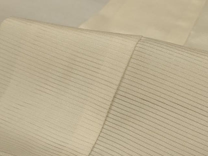 平和屋着物＊夏物　長襦袢　絽　鳥の子色　正絹　逸品　AABJ3385jd