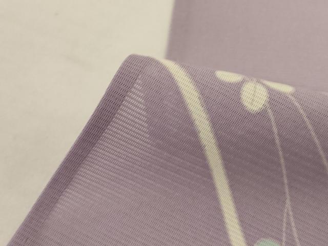 平和屋着物＊夏物　訪問着　絽　友禅　団扇　草花文　ロング丈　正絹　逸品　AABJ3399jd