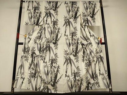 平和屋着物＊夏物　小紋　絽　笹文　洗える着物　AABJ3402jd