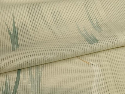 平和屋着物＊夏物　訪問着　縦絽　鷺　暈し染め　正絹　逸品　AABJ3407jd