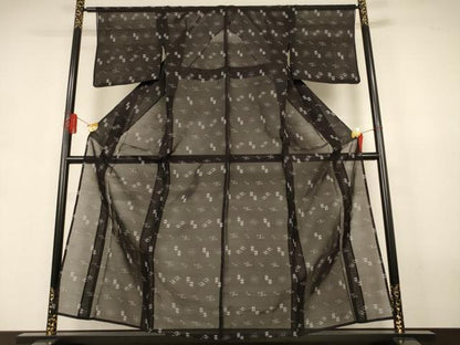 平和屋着物＊夏物　本場琉球絣　夏琉球　正絹　逸品　AABJ3416jd