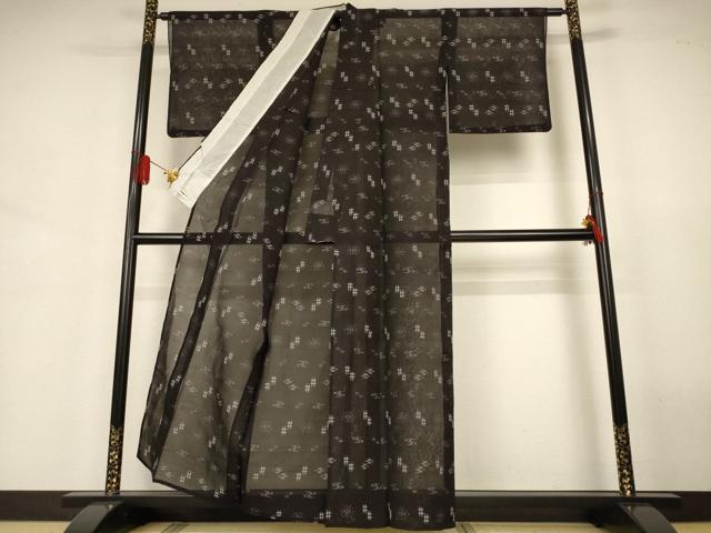 平和屋着物＊夏物　本場琉球絣　夏琉球　正絹　逸品　AABJ3416jd