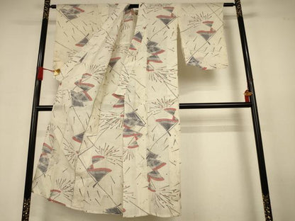 平和屋着物＊夏物　小千谷ちぢみ　松　麻　逸品　AABJ3417jd