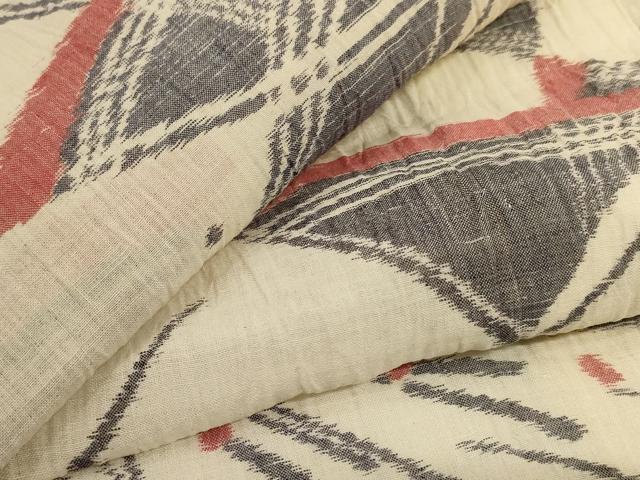 平和屋着物＊夏物　小千谷ちぢみ　松　麻　逸品　AABJ3417jd