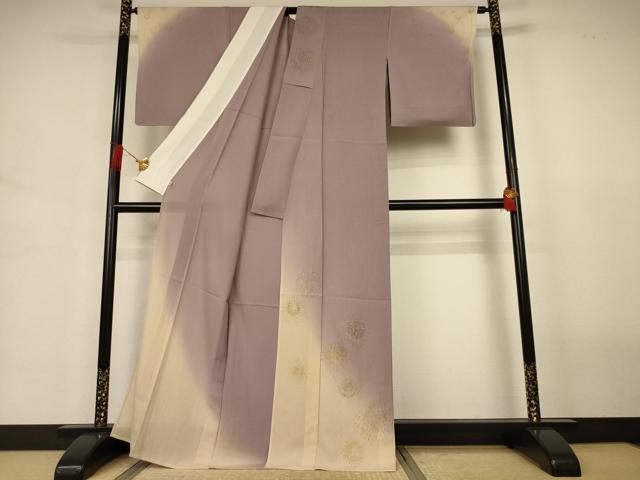 平和屋着物＊夏物　訪問着　縦絽　花火　暈し染め　金銀彩　正絹　逸品　AABJ3418jd