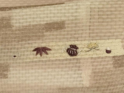平和屋着物＊夏物　訪問着　変わり絽　刺繍　横段文　暈し染め　銀糸　正絹　逸品　AABJ3421jd