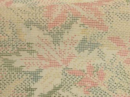 平和屋着物＊夏物　本場大島紬　夏大島　草花文　正絹　逸品　AABJ3423jd