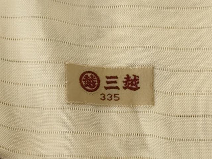 平和屋着物＊夏物　小紋　絽　草花文　三越扱い　正絹　逸品　AABJ3428jd