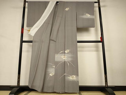 平和屋着物＊夏物　訪問着　変わり絽　器物花文　正絹　逸品　AABJ3436jd