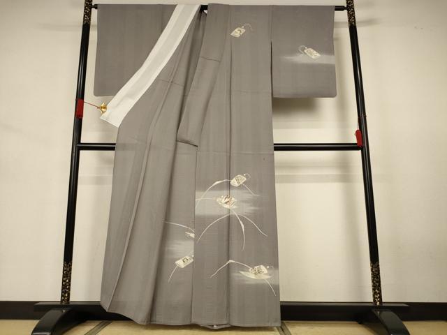 平和屋着物＊夏物　訪問着　変わり絽　器物花文　正絹　逸品　AABJ3436jd
