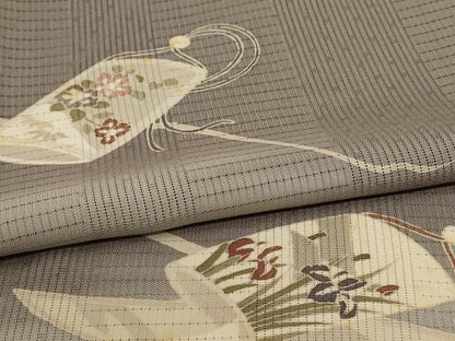 平和屋着物＊夏物　訪問着　変わり絽　器物花文　正絹　逸品　AABJ3436jd