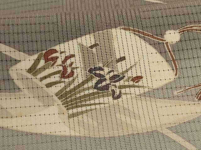 平和屋着物＊夏物　訪問着　変わり絽　器物花文　正絹　逸品　AABJ3436jd