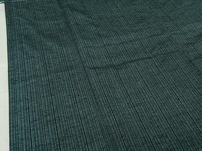 平和屋着物▽上質な紬　単衣　縞　正絹　逸品　AABJ3444jh