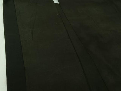 平和屋着物▽アンティーク　大正ロマン　羽織　無双　紗袷　紗×紗　源氏物語　黒地　正絹　逸品　AABJ3448jh