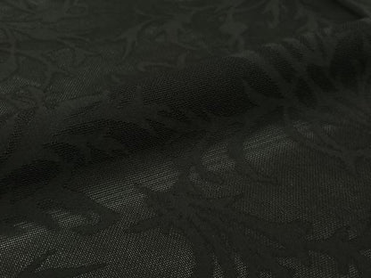 平和屋着物▽羽織　スリーシーズン　春夏秋　塵除け　草葉紋紗　黒地　正絹　逸品　AABJ3450jh