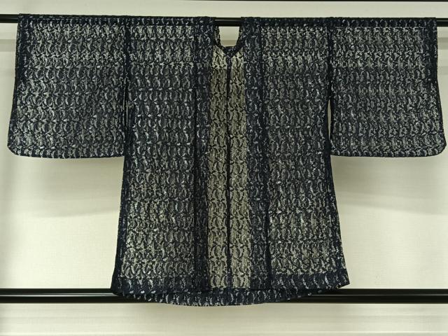 平和屋着物▽羽織　スリーシーズン　春夏秋　塵除け　総レース　草花文　銀糸　AABJ3452jh