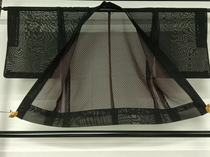 平和屋着物▽羽織　スリーシーズン　春夏秋　塵除け　黒地　正絹　逸品　AABJ3455jh