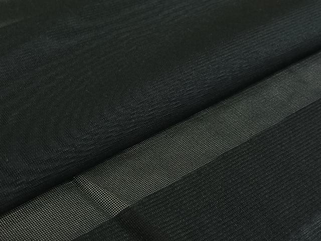 平和屋着物▽羽織　スリーシーズン　春夏秋　塵除け　黒地　正絹　逸品　AABJ3458jh