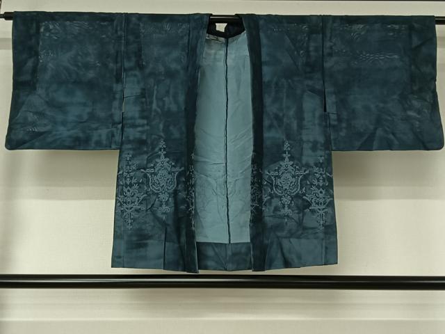 平和屋着物▽羽織　スリーシーズン　春夏秋　塵除け　飾花文　正絹　逸品　AABJ3459jh