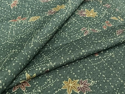 平和屋着物▽小紋　単衣　吹き寄せ文　洗える着物　AABJ3466jh