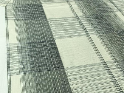 平和屋着物▽西陣　紬　単衣　あきは絣　反端付き　正絹　逸品　AABJ3473jh