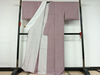 平和屋着物▽江戸小紋　単衣　鮫小紋柄　正絹　逸品　AABJ3480jh