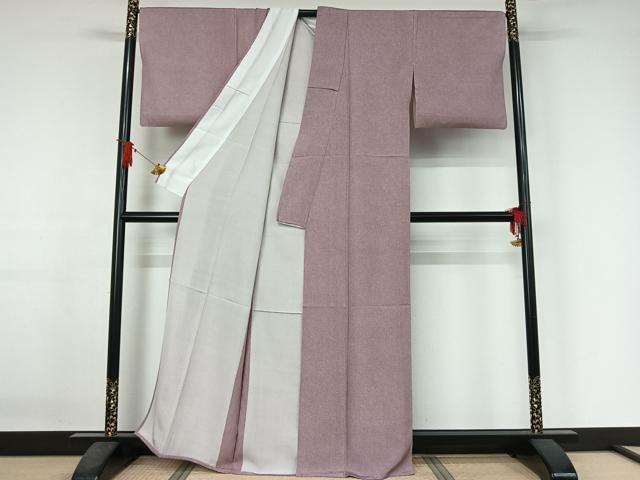 平和屋着物▽江戸小紋　単衣　鮫小紋柄　正絹　逸品　AABJ3480jh