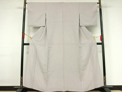 平和屋着物▽上質な小紋　単衣　霞文　正絹　逸品　AABJ3487jh