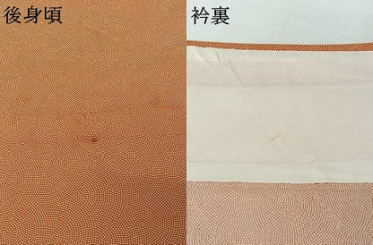 平和屋着物▽江戸小紋　単衣　鮫小紋柄　正絹　逸品　AABJ3494jh