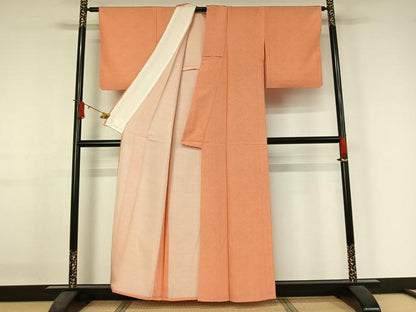 平和屋着物▽江戸小紋　単衣　鮫小紋柄　正絹　逸品　AABJ3494jh