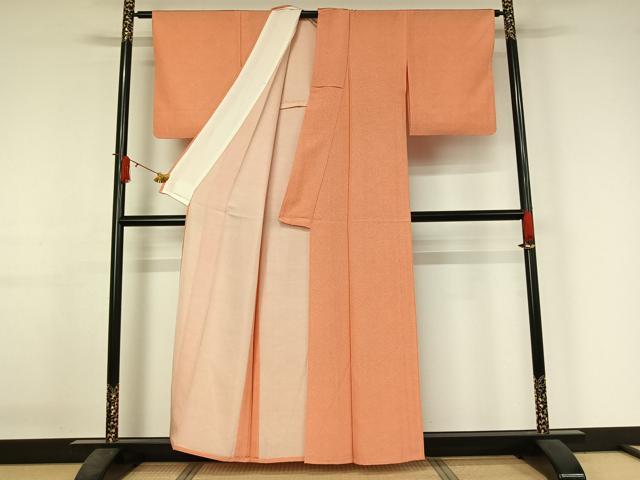 平和屋着物▽江戸小紋　単衣　鮫小紋柄　正絹　逸品　AABJ3494jh