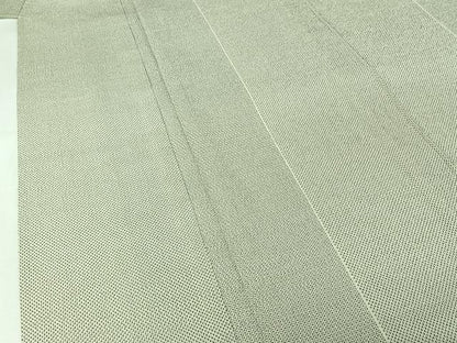 平和屋着物▽本塩沢　単衣　110亀甲　蚊絣　正絹　逸品　AABJ3496jh