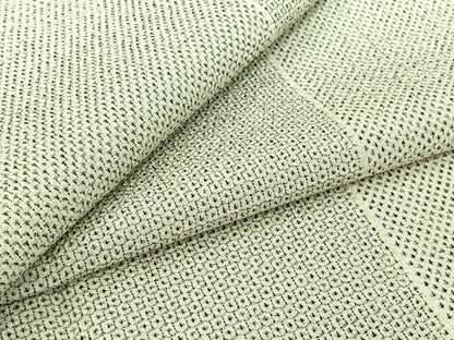 平和屋着物▽本塩沢　単衣　110亀甲　蚊絣　正絹　逸品　AABJ3496jh
