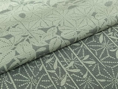 平和屋着物▽訪問着　単衣　お召地　麻の葉文様　正絹　逸品　AABJ3501jh