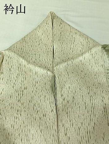 平和屋着物▽訪問着　単衣　杢目絞り　吉祥花文　正絹　逸品　AABJ3504jh