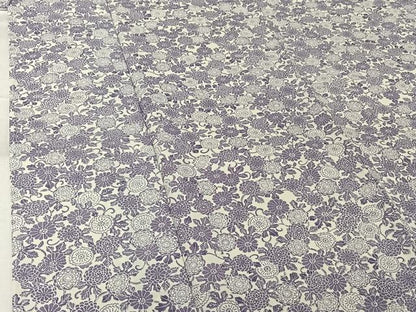 平和屋着物▽小紋　単衣　草花文　洗える着物　AABJ3521jh