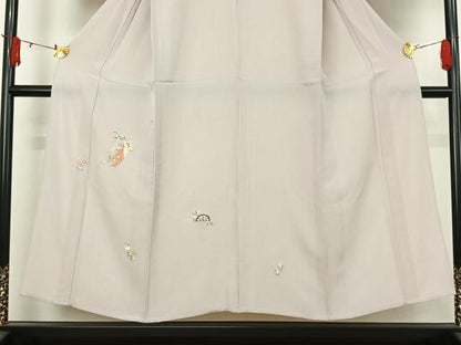 平和屋着物▽訪問着　単衣　短冊花文　金彩　正絹　逸品　AABJ3529jh